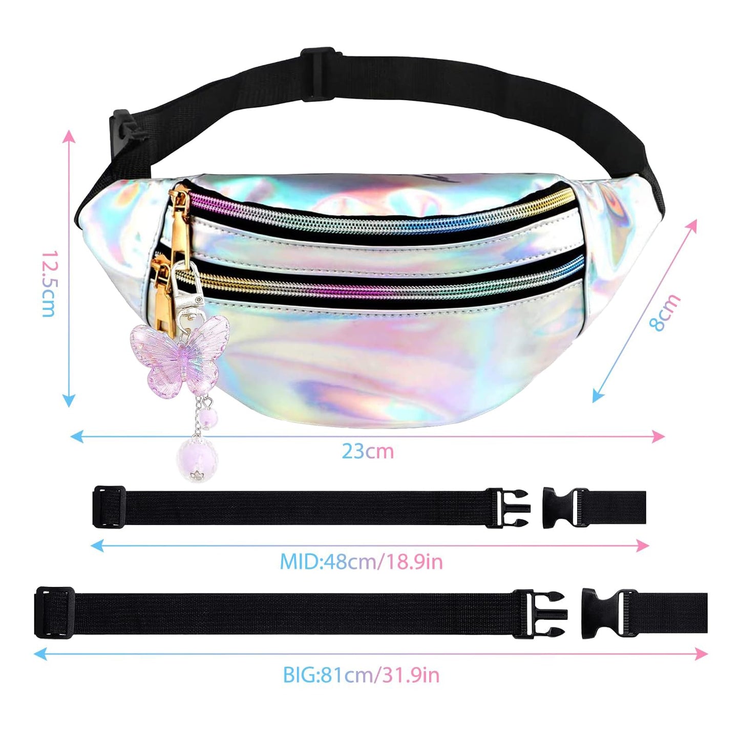 Stylish Waist Bag for Men & Women – Adjustable Hip Bag