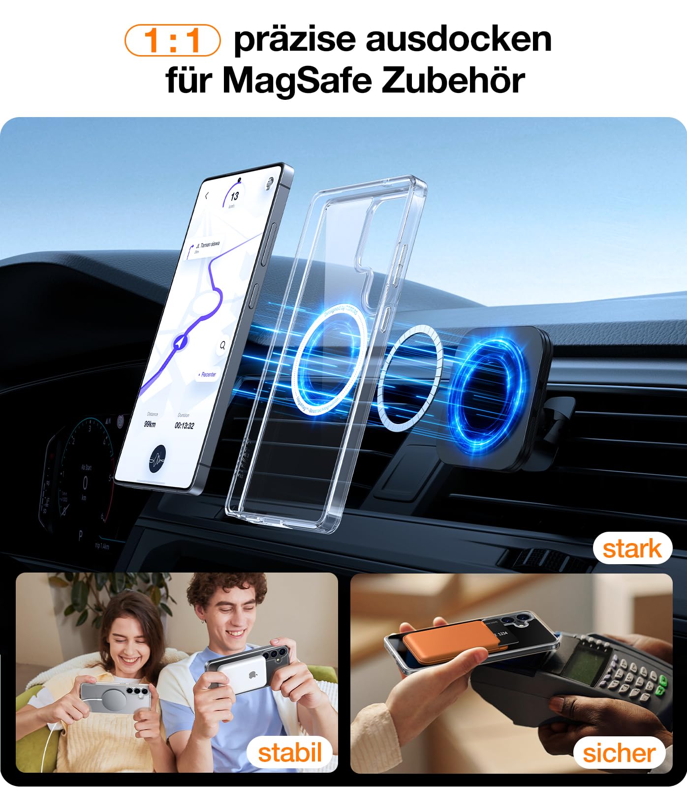 TORRAS For Samsung Galaxy S25 Ultra Case for MagSafe No.1 Protective Power and Magnetic Force S25 Ultra Case Military Level Shockproof Scratch-Resistant with Airbags Hard Case Protective Case Guardian 