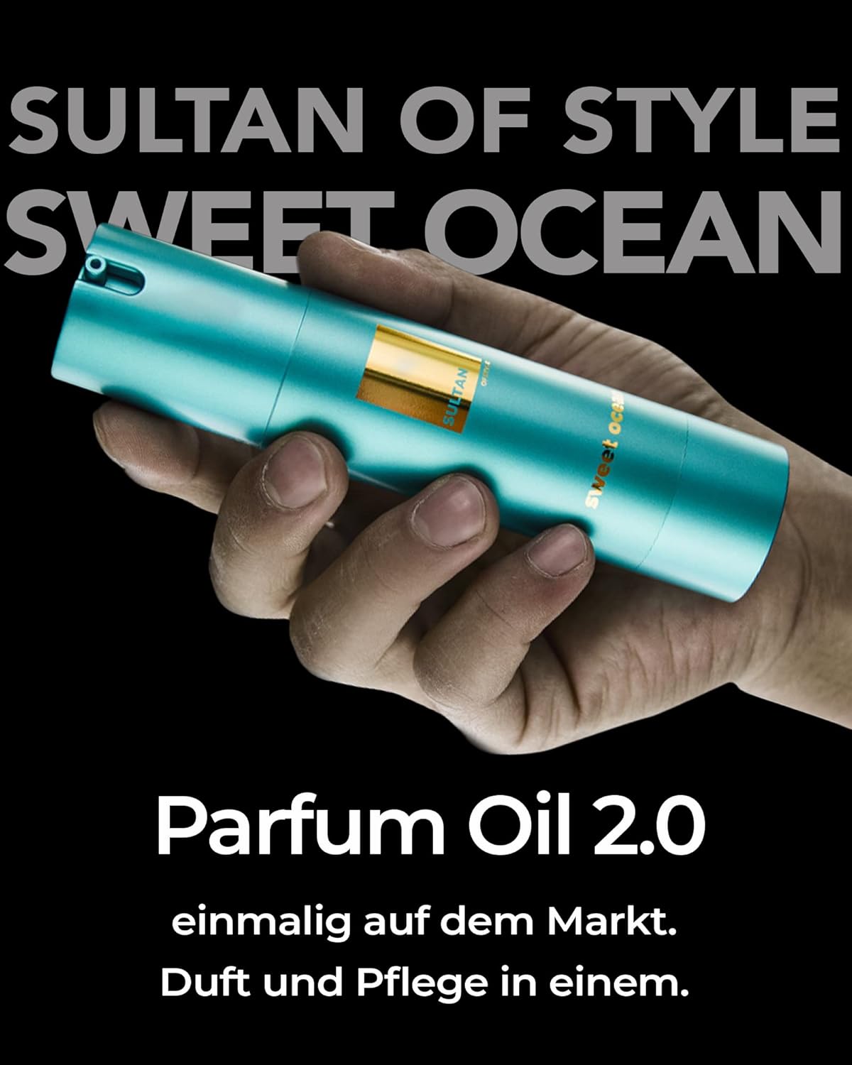 Sultan of Style Sweet Ocean Parfum Oil Herren | Frischer & Süßlicher Duft | 100% Alkoholfrei | Pflegende Ätherische Öle | Geschenke für Männe