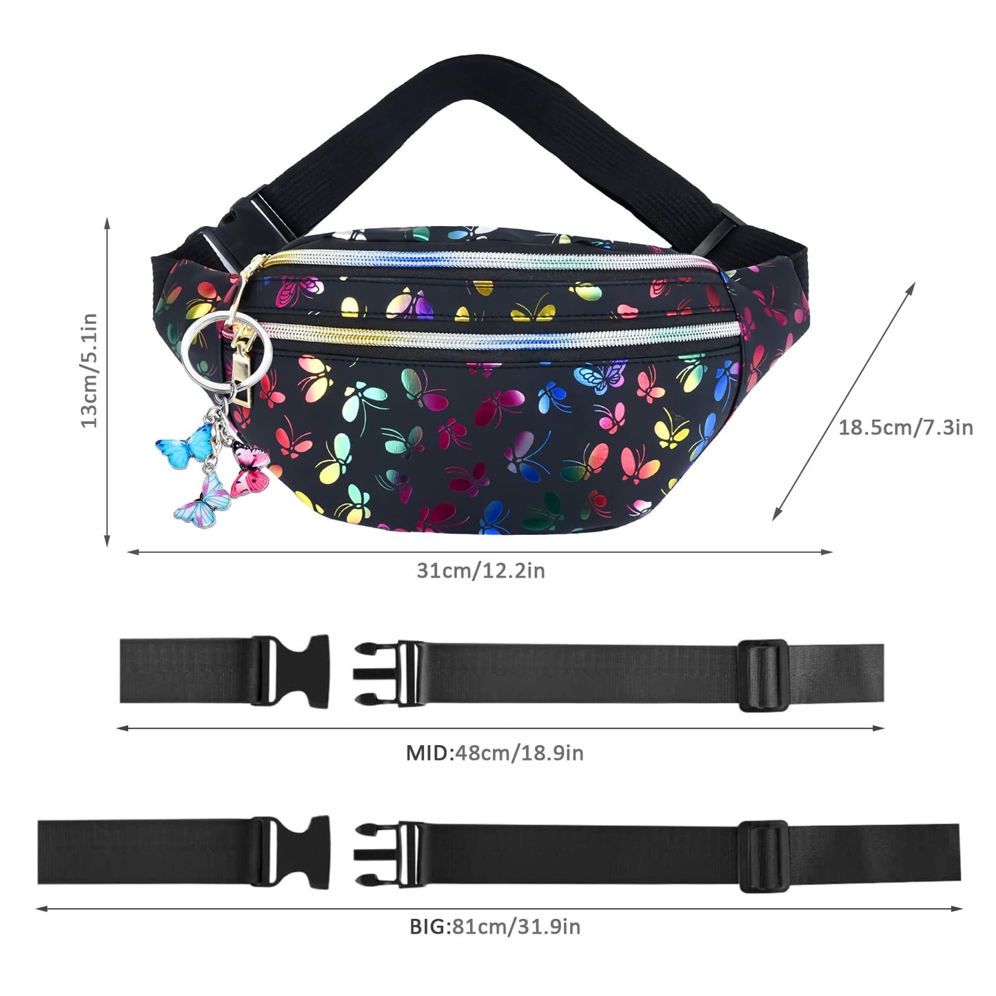 Stylish Waist Bag for Men & Women – Adjustable Hip Bag