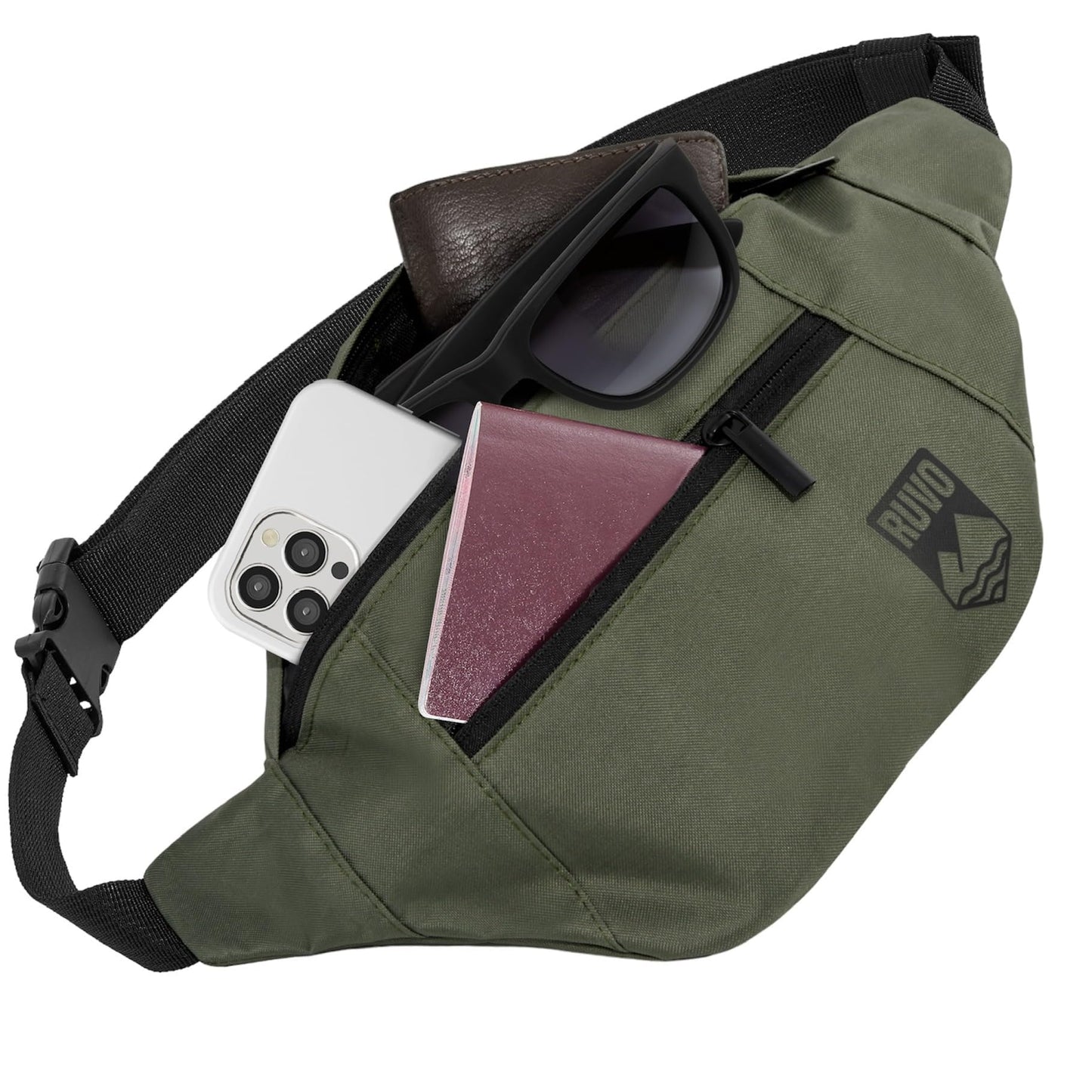 RUVO Waist Bag – Stylish & Spacious Unisex Hip Bag for Every Activity