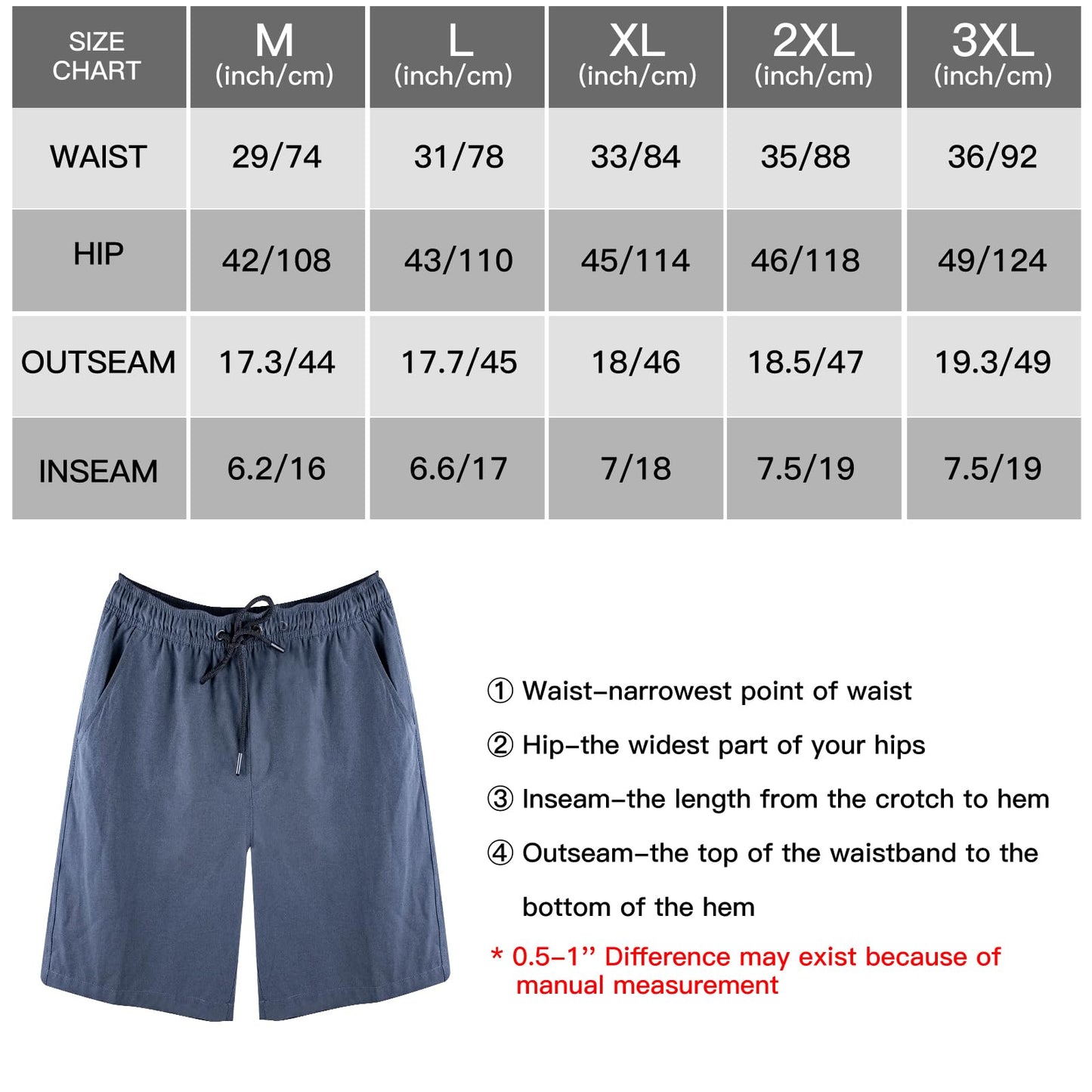 Men’s 2-in-1 Quick-Dry Swim Shorts – Compression Liner Boardshorts