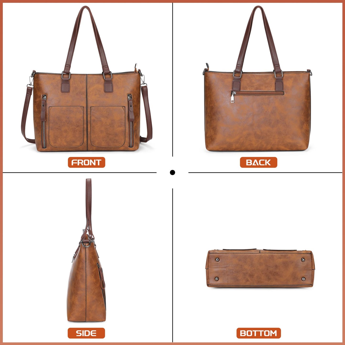 BAIGIO Women’s Large Handbag
