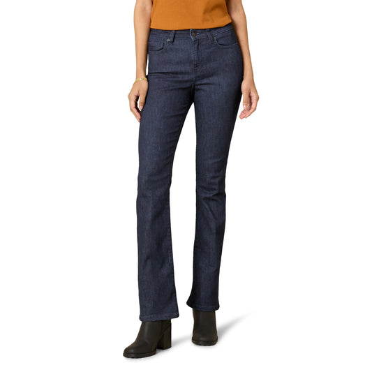 Essentials Women’s Mid-Rise Bootcut Jeans – Slim Fit with Stretch Denim
