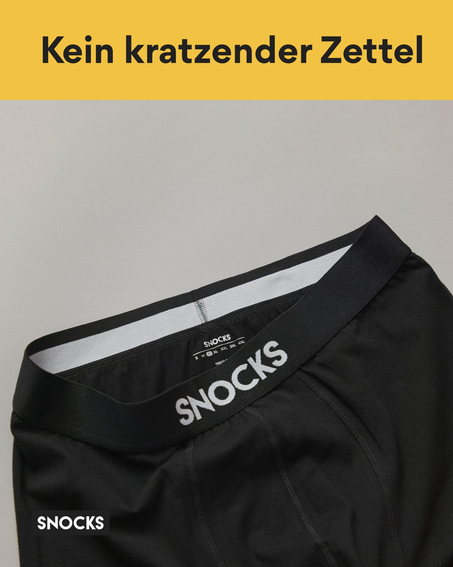 Snocks Long Boxer Shorts for Men, Organic Cotton (6-Pack)