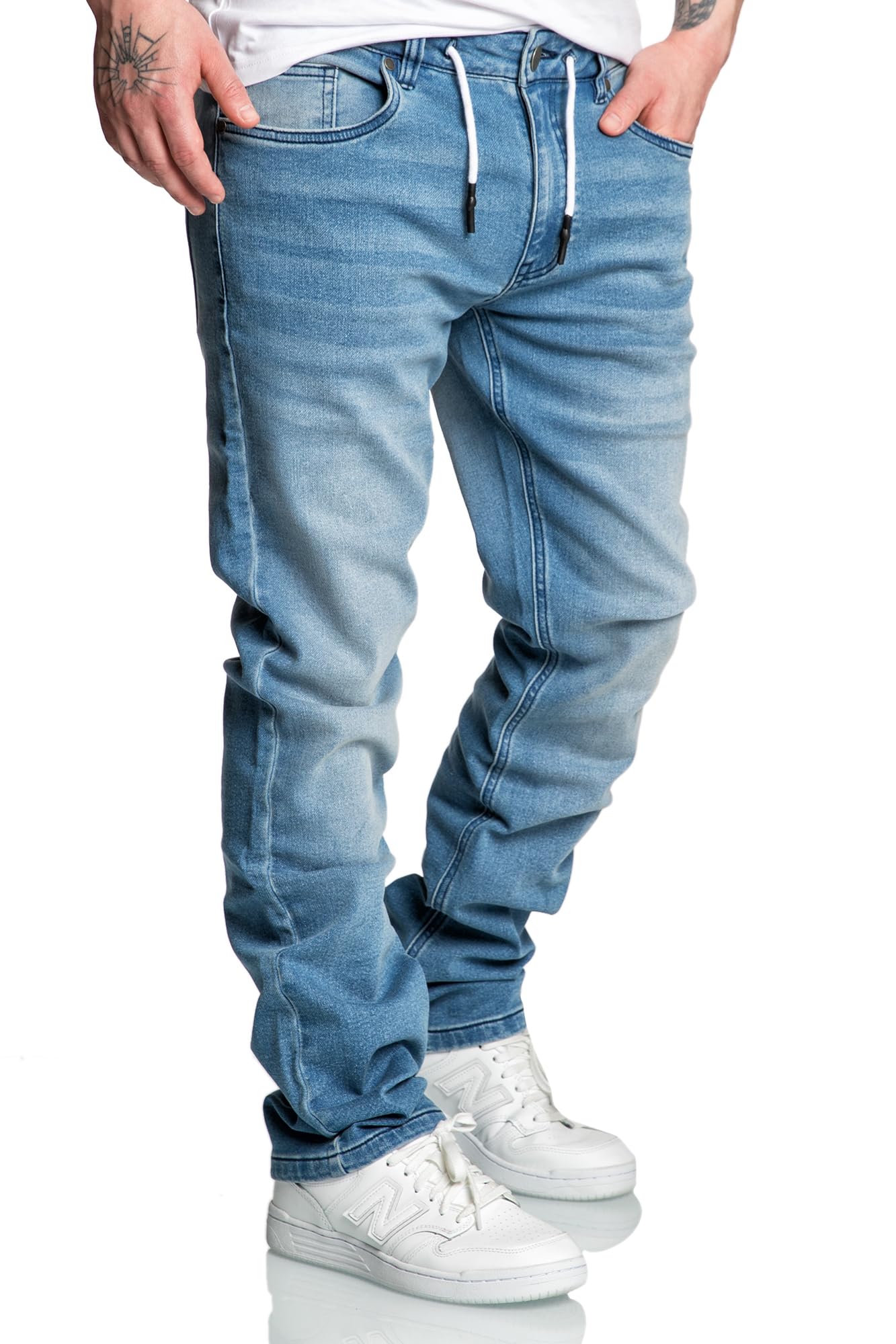 Amaci&Sons Men’s Stretch Denim Jogging Jeans