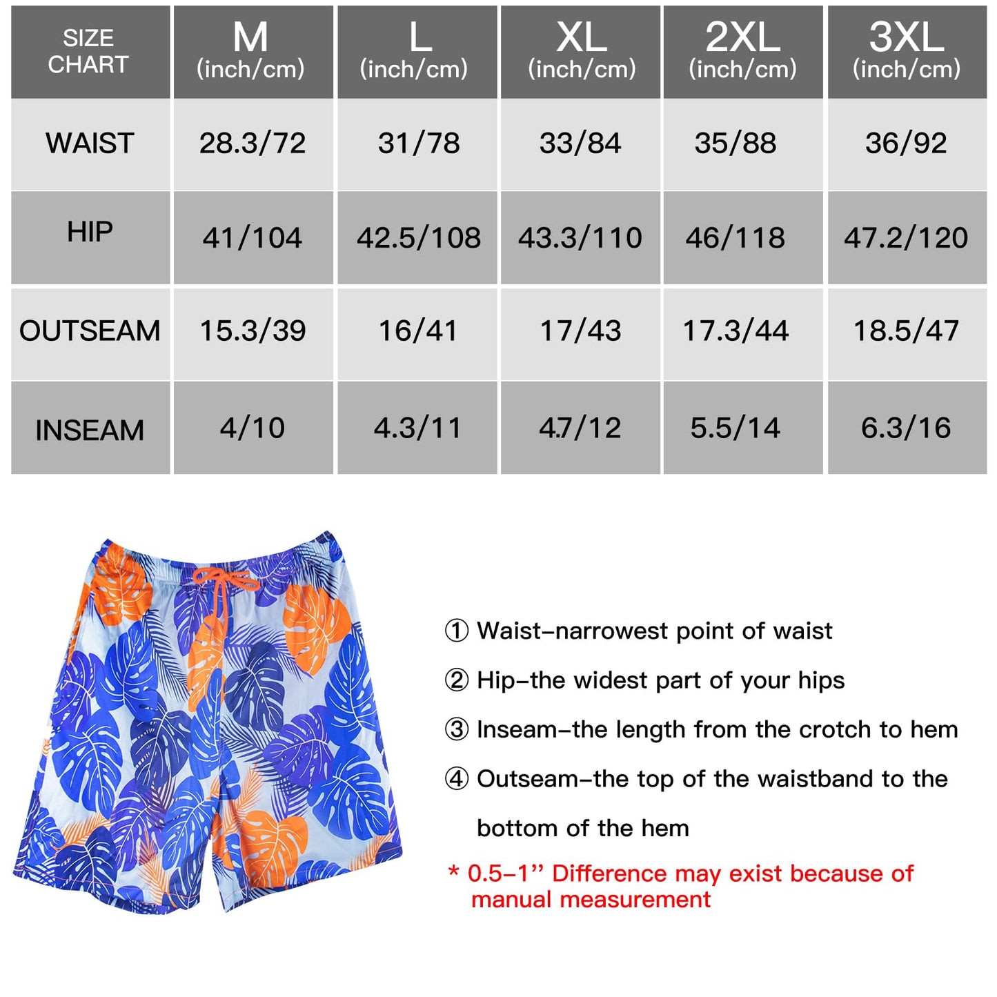 Men’s 2-in-1 Quick-Dry Swim Shorts – Compression Liner Boardshorts