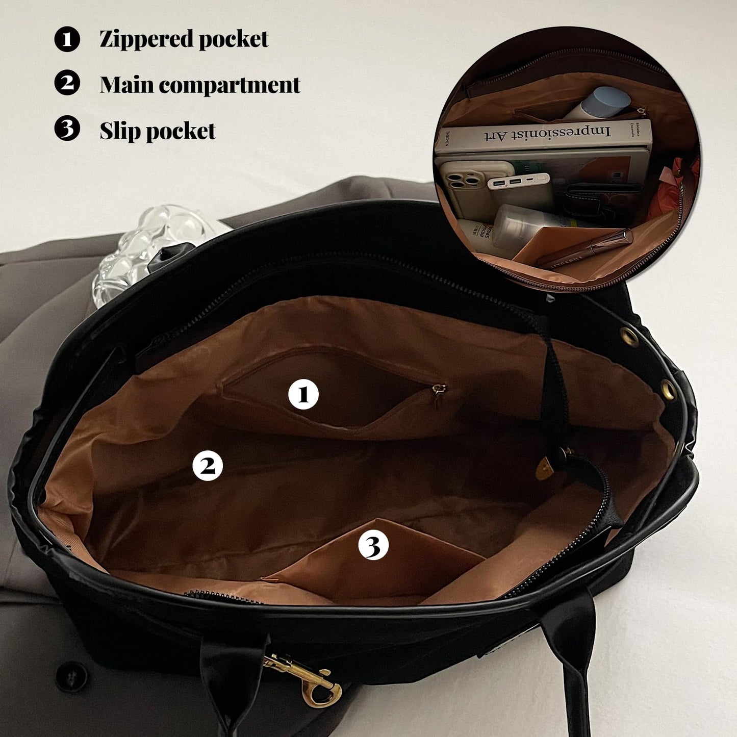 Unisoul Suede Handbag for Women