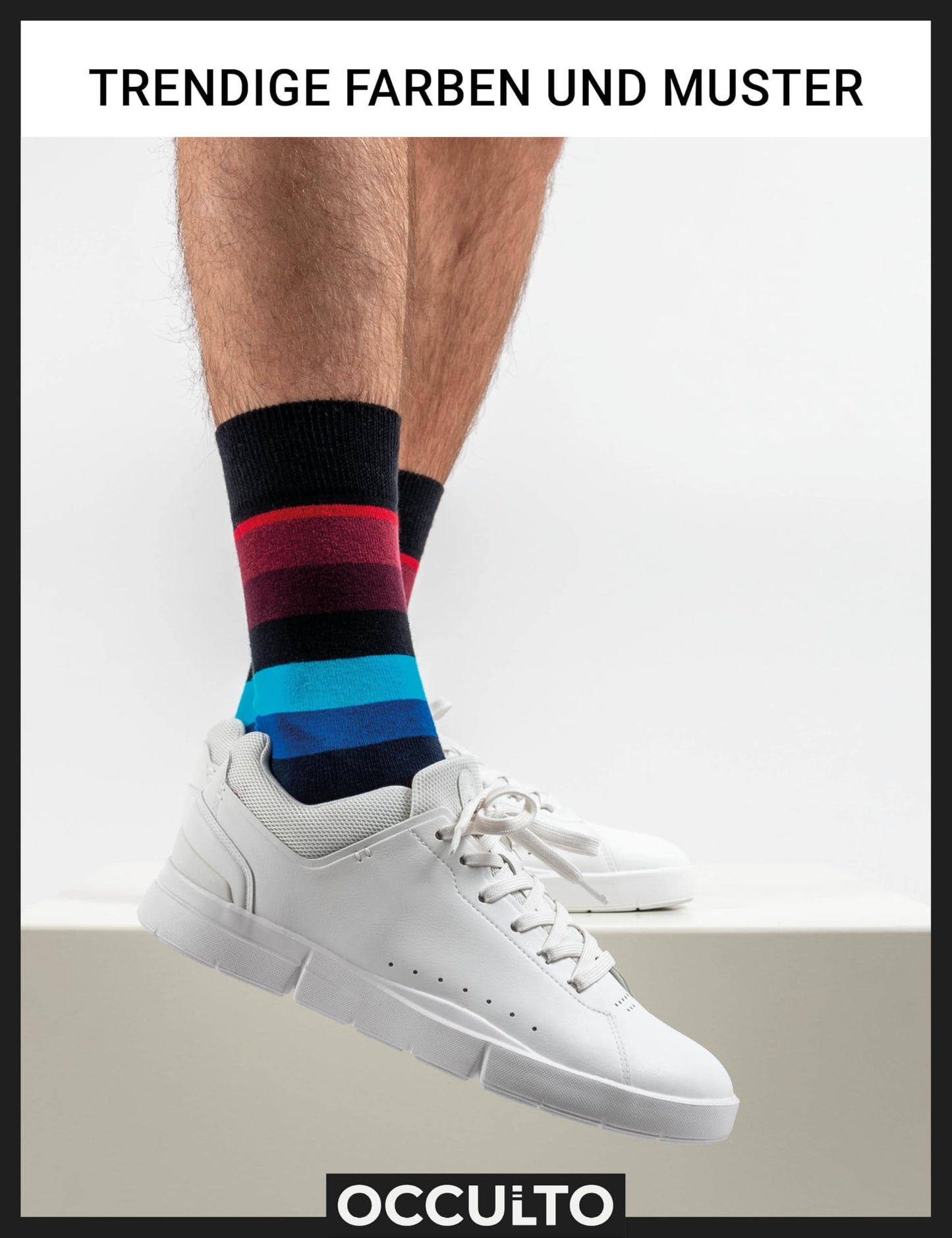 Colorful Men's Socks (6 Pairs) in Cotton
