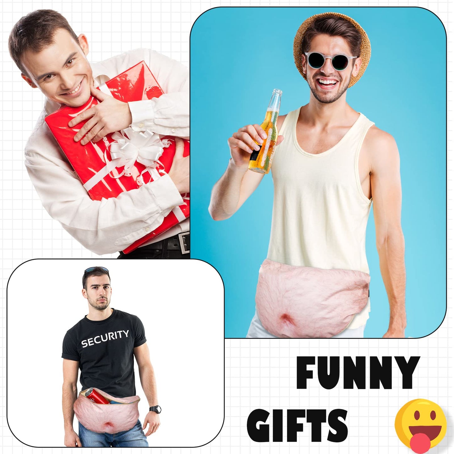 Weewooday Beer Belly Waist Bag – Hilarious Novelty Fanny Pack