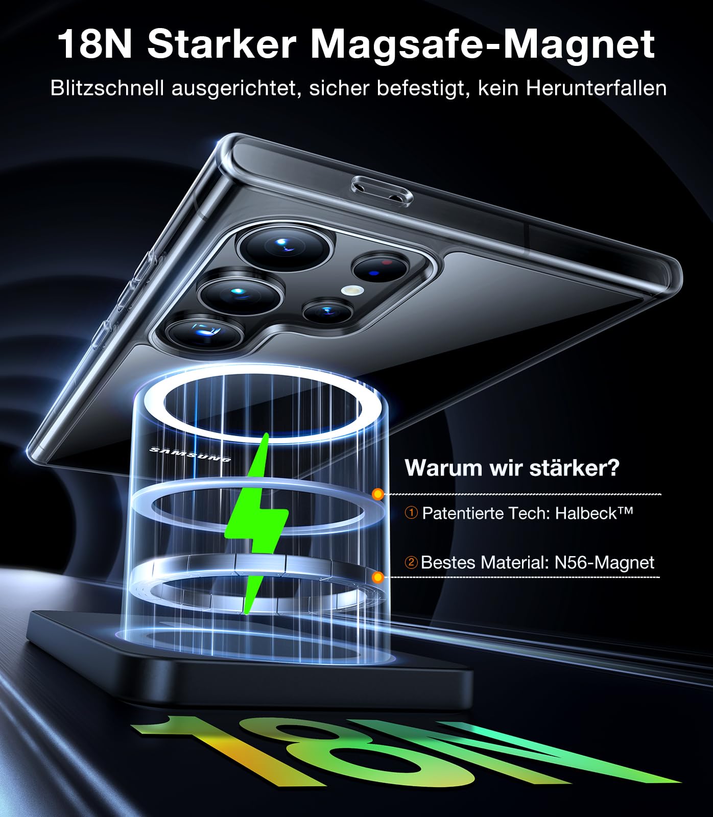 TORRAS For Samsung Galaxy S25 Ultra Case for MagSafe No.1 Protective Power and Magnetic Force S25 Ultra Case Military Level Shockproof Scratch-Resistant with Airbags Hard Case Protective Case Guardian 