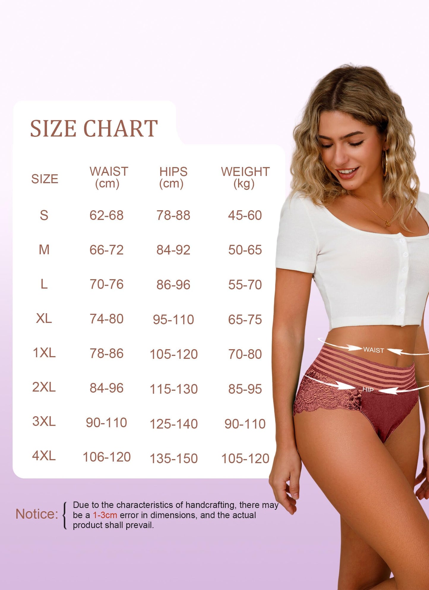 Women's Seamless Panties Lace Underwear for Women 6 Pieces Size S-4XL