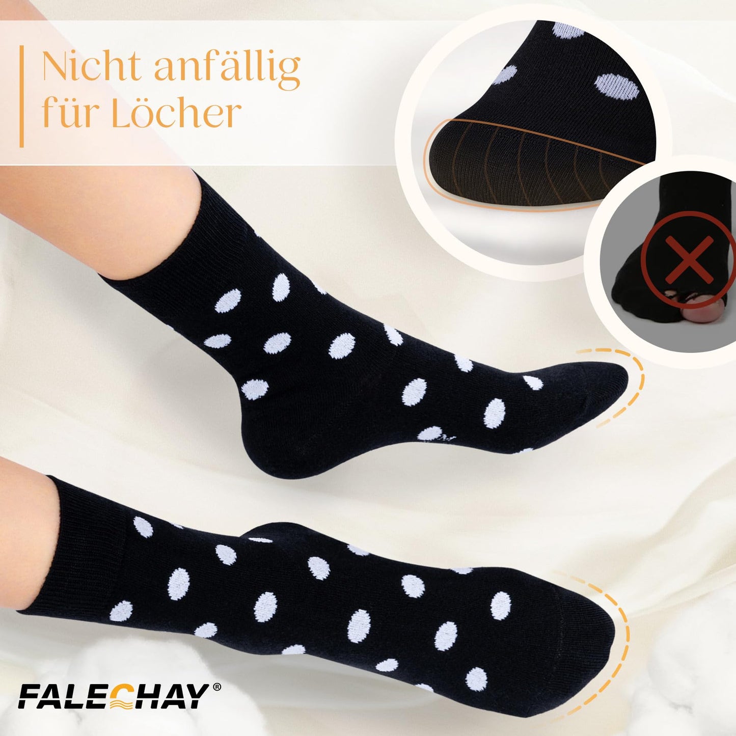 Falechay Women's Socks 10 Pairs – Colorful Cotton Sports Socks