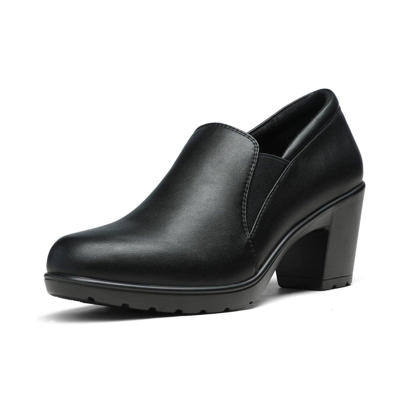 DREAM PAIRS Women's Dress Pumps with Low Block Heel