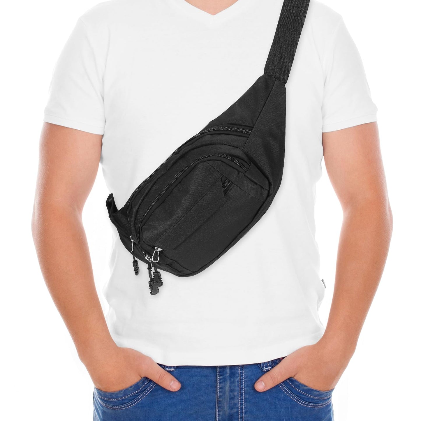 2-Piece Waterproof Waist Bag Set for Men & Women