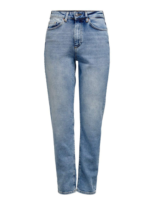 Women’s ONLVENEDA Mom Jeans – High Waist Ankle-Length Denim
