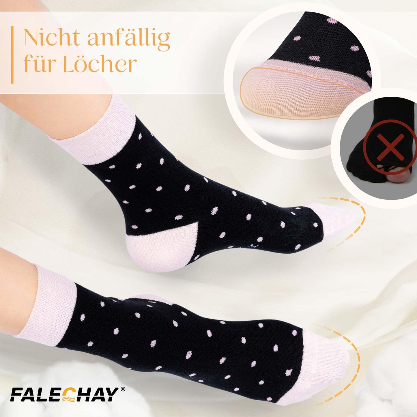 Falechay Women's Socks 10 Pairs – Colorful Cotton Sports Socks