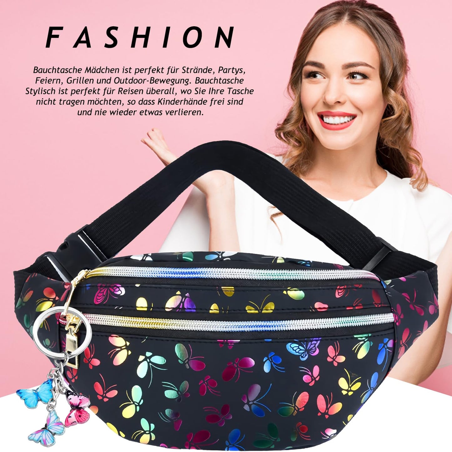 Stylish Waist Bag for Men & Women – Adjustable Hip Bag