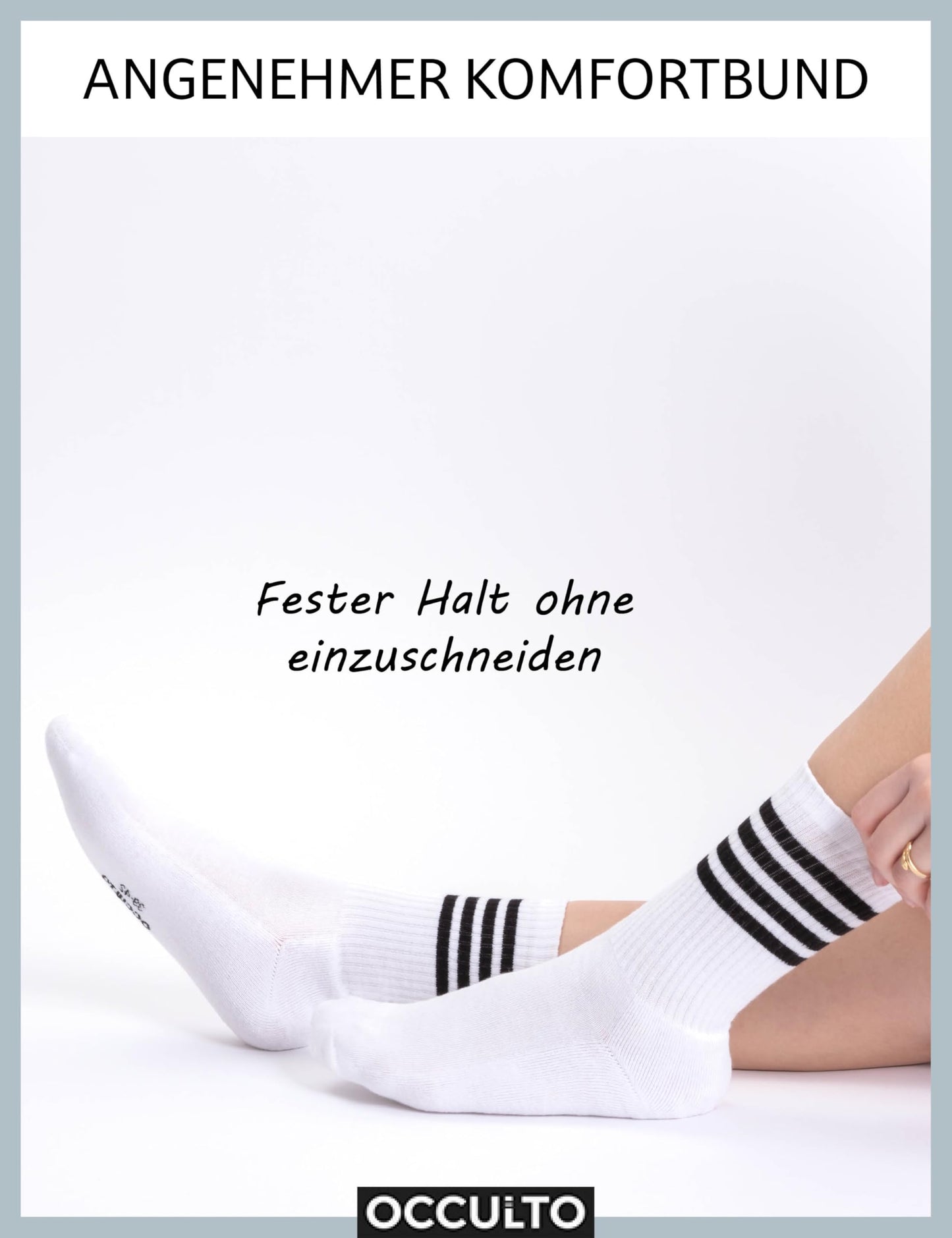 Occulto Women's Retro Tennis Socks – 6-Pack