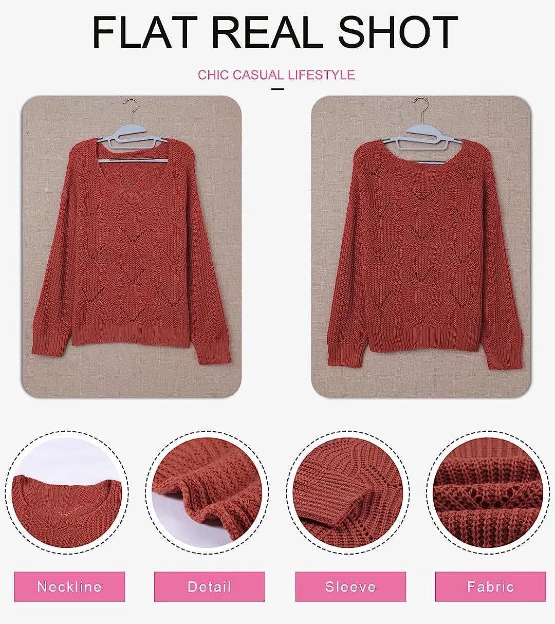 Dokotoo Women’s Knit Sweater – Elegant Crewneck Pullover