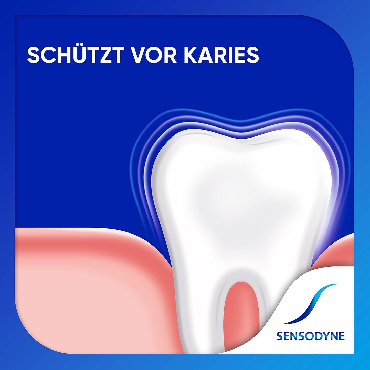 Sensodyne Sensitiv Fluorid Zahnpasta, 75ml, tägliche Zahncreme zum Schutz vor Karies, bei schmerzempfindlichen Zähnen