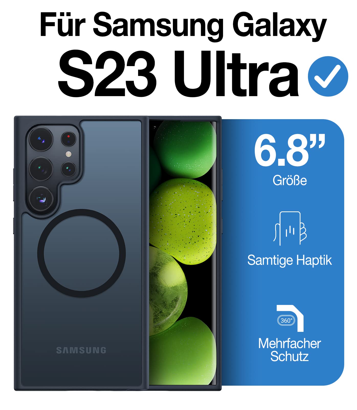 TORRAS For Samsung Galaxy S25 Ultra Case for MagSafe No.1 Protective Power and Magnetic Force S25 Ultra Case Military Level Shockproof Scratch-Resistant with Airbags Hard Case Protective Case Guardian 