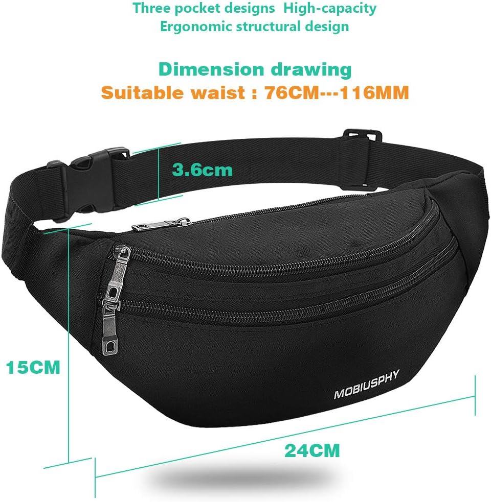 Unisex Waist Bag – Waterproof Running Belt Fanny Pack for Men & Women
