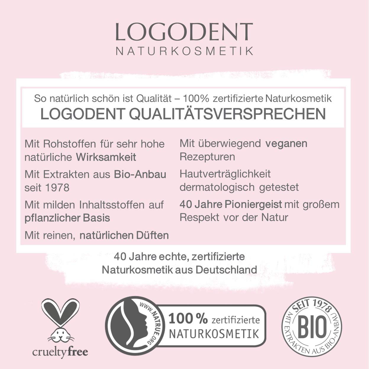 Logodent Naturkosmetik Happy Kids Erdbeer-Zahngel mit Natürlichem Kieselgel, 50 ml