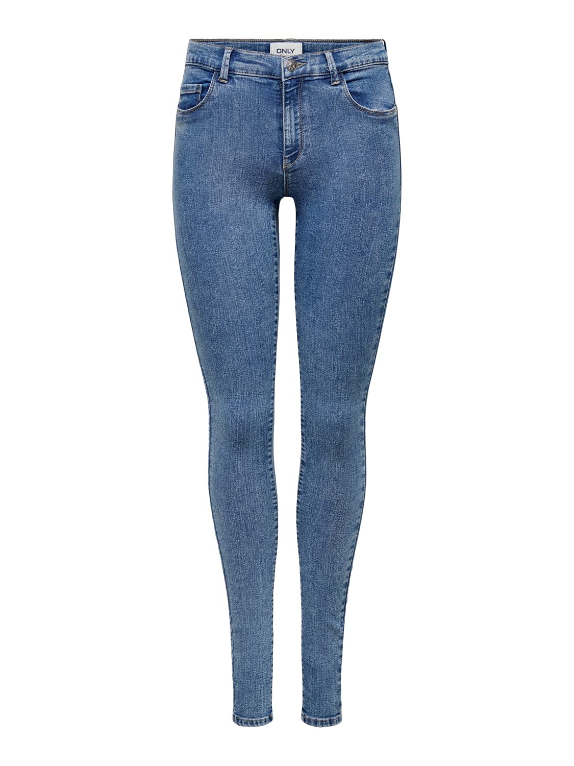 ONLY Women’s ONLRAIN Mid-Rise Skinny Fit Jeans