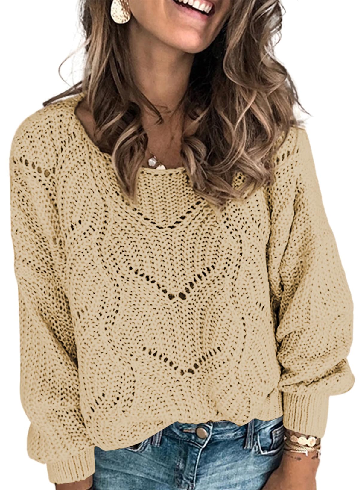 Dokotoo Women’s Knit Sweater – Elegant Crewneck Pullover
