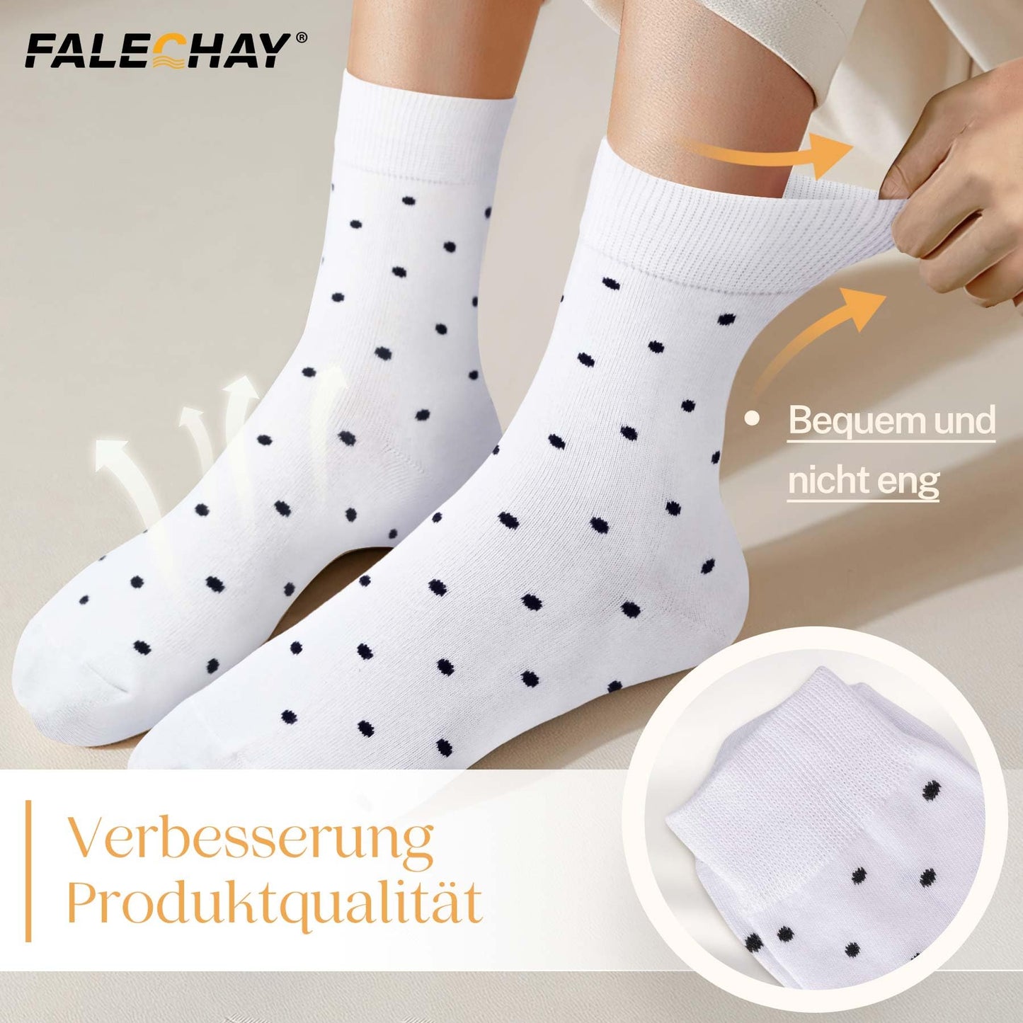 Falechay Women's Socks 10 Pairs – Colorful Cotton Sports Socks