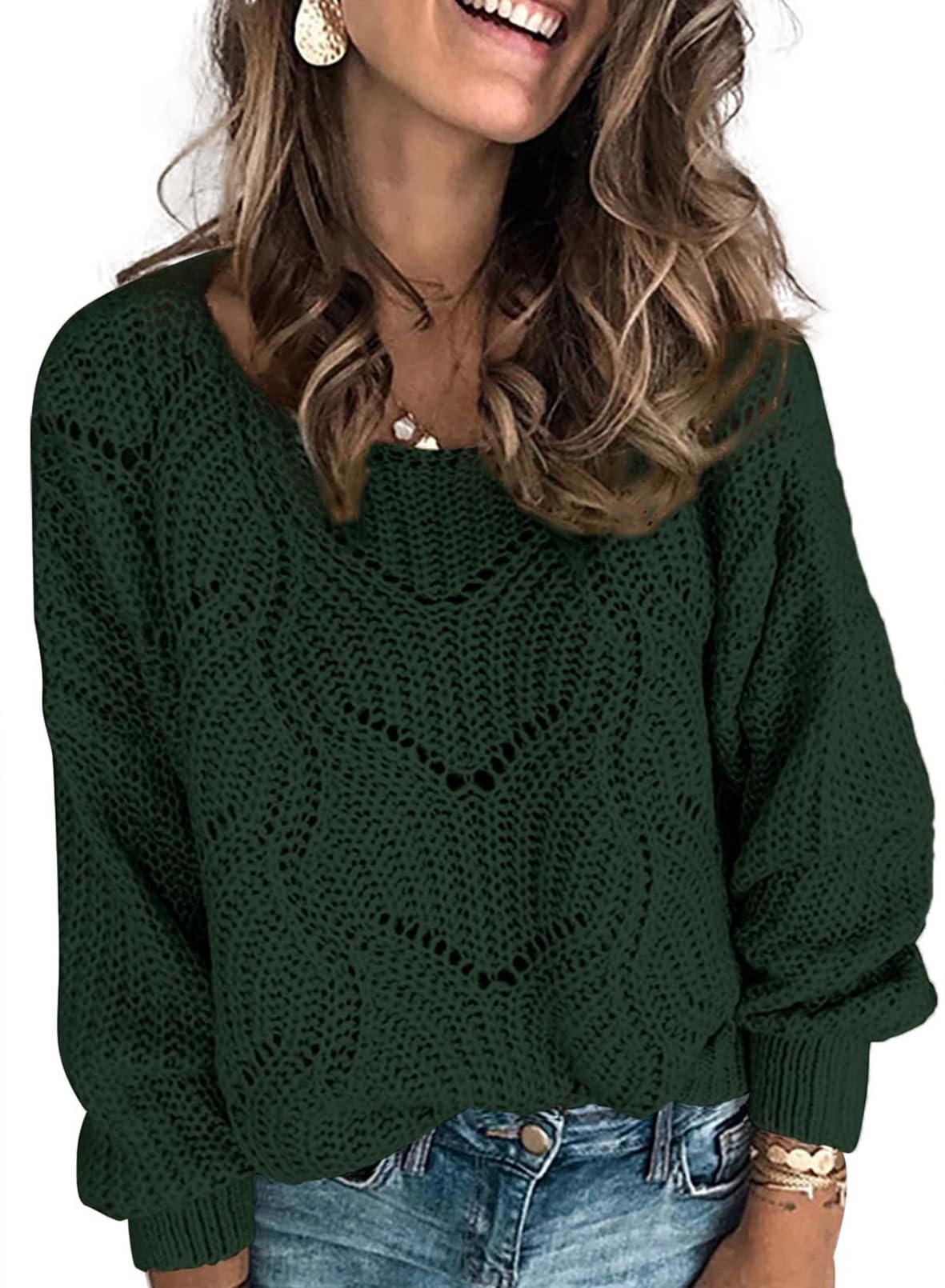 Dokotoo Women’s Knit Sweater – Elegant Crewneck Pullover