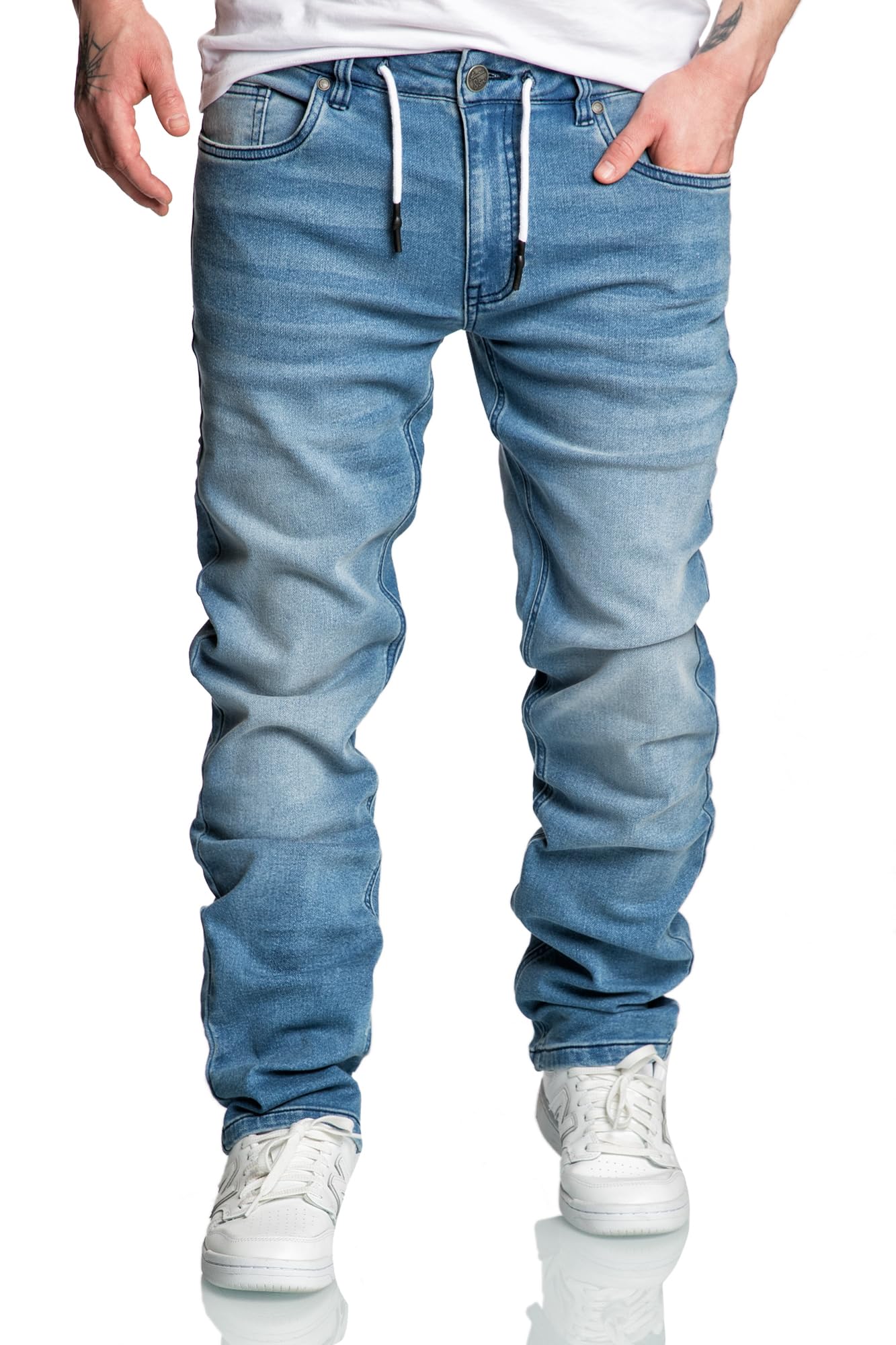 Amaci&Sons Men’s Stretch Denim Jogging Jeans