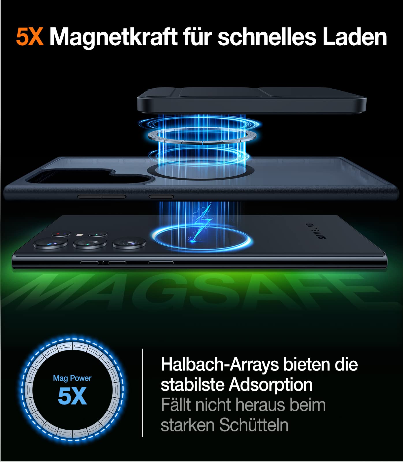 TORRAS For Samsung Galaxy S25 Ultra Case for MagSafe No.1 Protective Power and Magnetic Force S25 Ultra Case Military Level Shockproof Scratch-Resistant with Airbags Hard Case Protective Case Guardian 