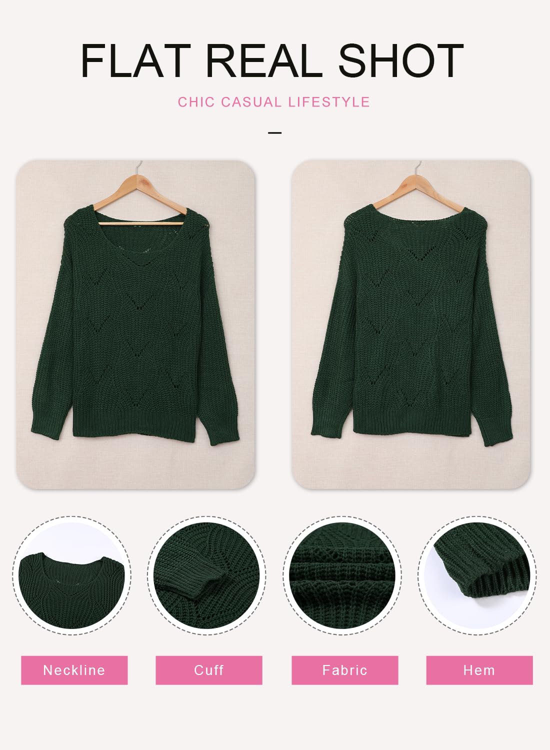 Dokotoo Women’s Knit Sweater – Elegant Crewneck Pullover