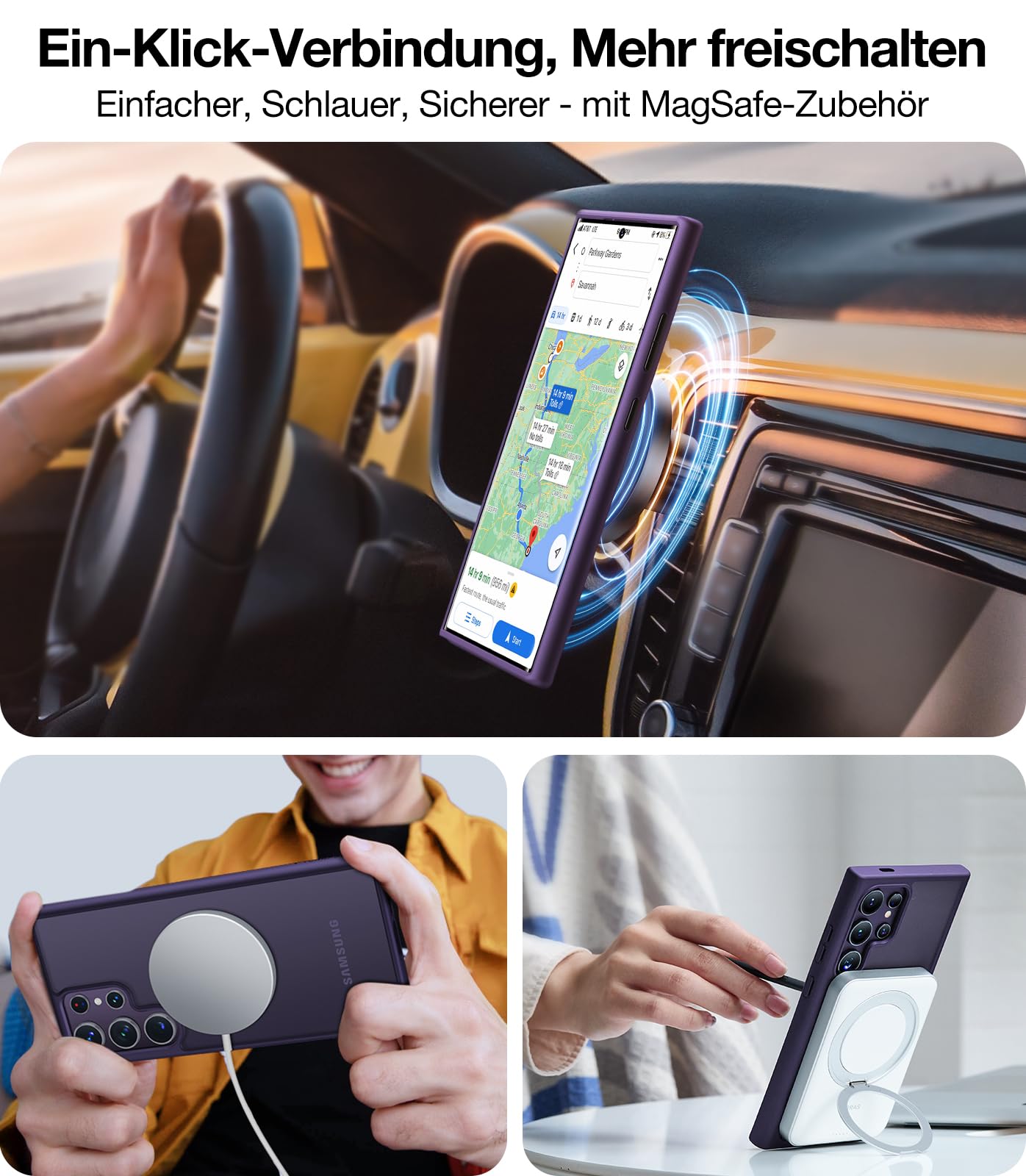 TORRAS For Samsung Galaxy S25 Ultra Case for MagSafe No.1 Protective Power and Magnetic Force S25 Ultra Case Military Level Shockproof Scratch-Resistant with Airbags Hard Case Protective Case Guardian 