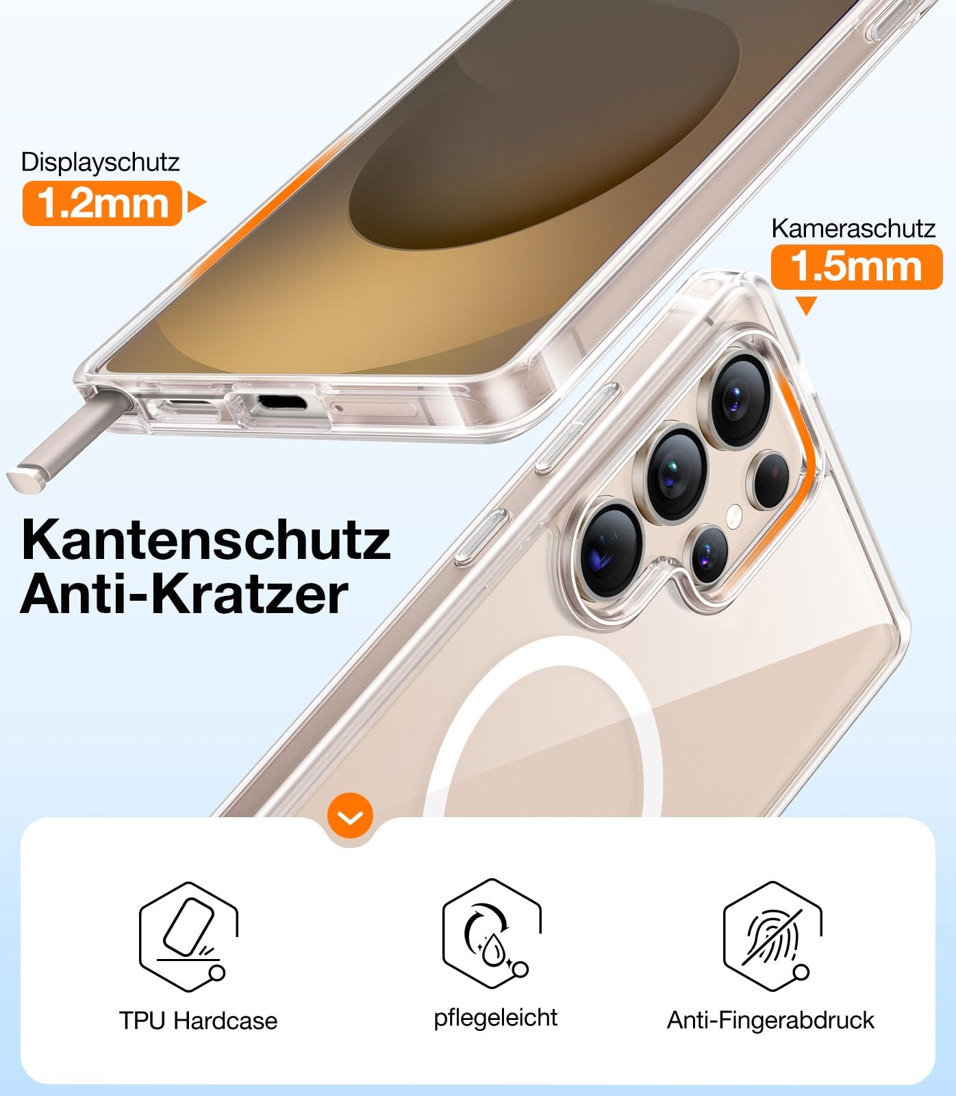 TORRAS For Samsung Galaxy S25 Ultra Case for MagSafe No.1 Protective Power and Magnetic Force S25 Ultra Case Military Level Shockproof Scratch-Resistant with Airbags Hard Case Protective Case Guardian 