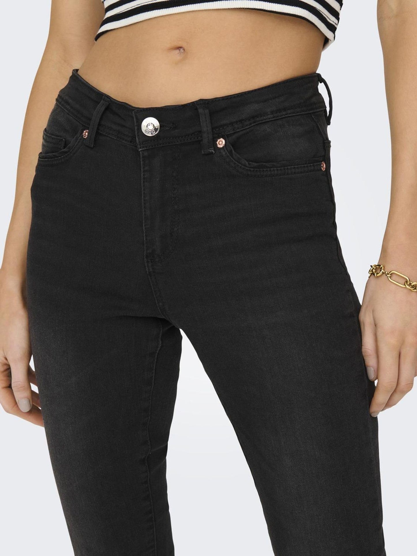 ONLY Women’s ONLWAUW Skinny Fit Jeans – Mid-Rise