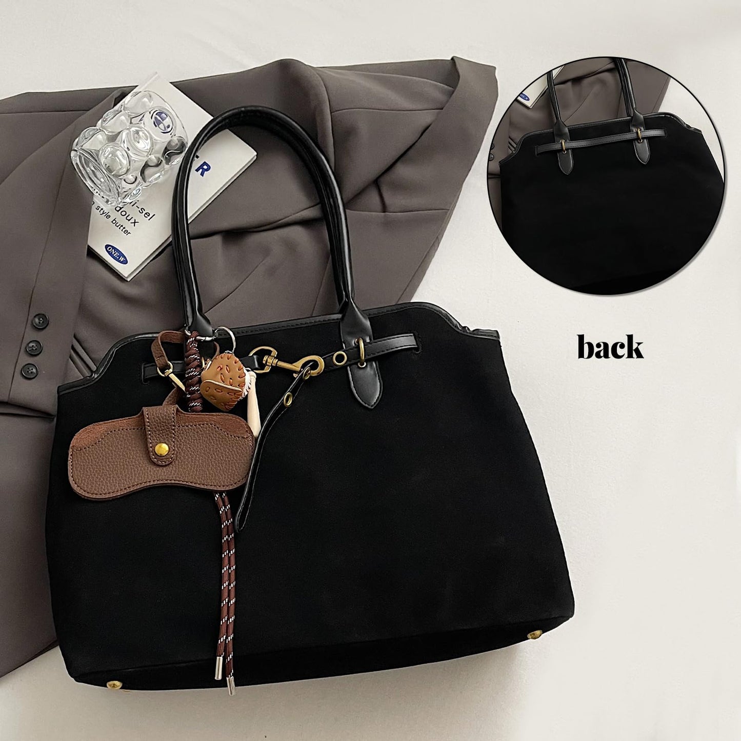 Unisoul Suede Handbag for Women