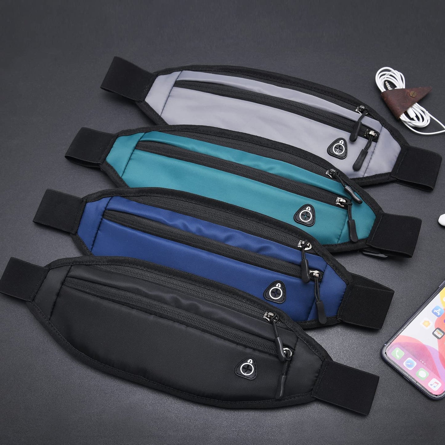 QKUDS Running Belt Waist Pack – Waterproof Fanny Pack