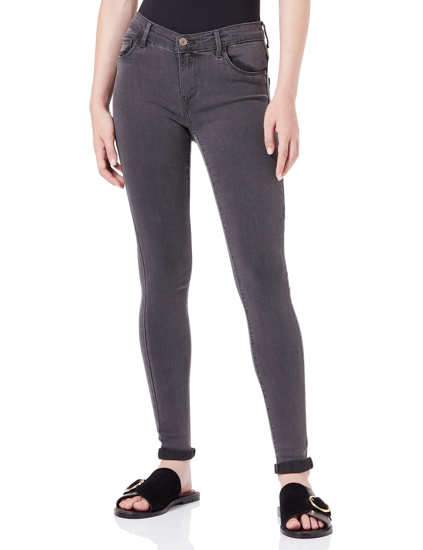 ONLY Women’s ONLRAIN Mid-Rise Skinny Fit Jeans