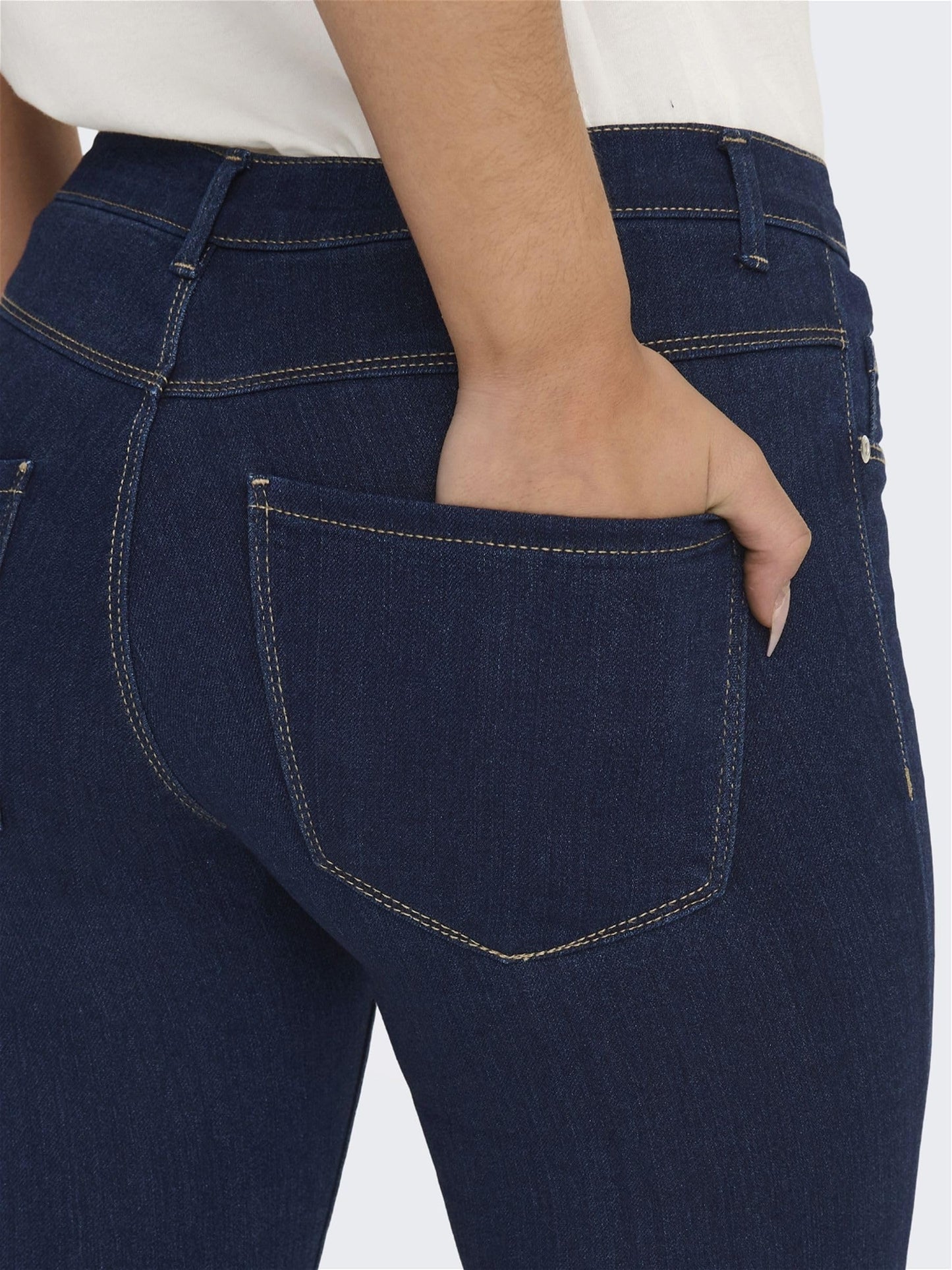 ONLY Women’s ONLRAIN Mid-Rise Skinny Fit Jeans