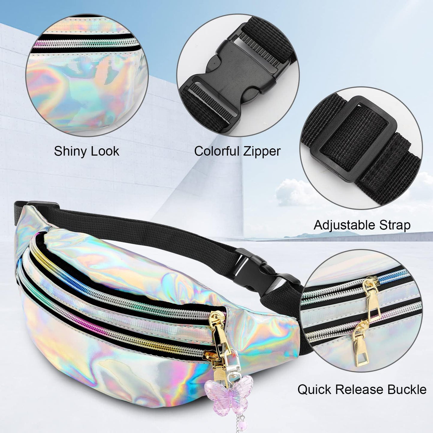 Stylish Waist Bag for Men & Women – Adjustable Hip Bag