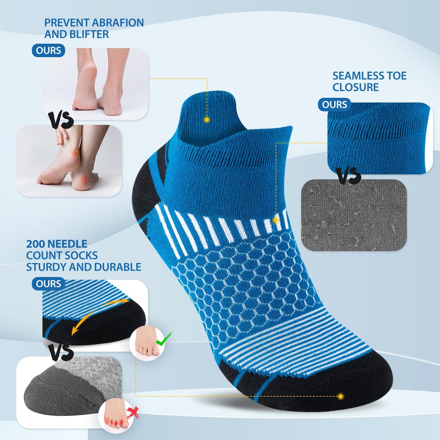 Niofind Men's Sneaker Sports Socks