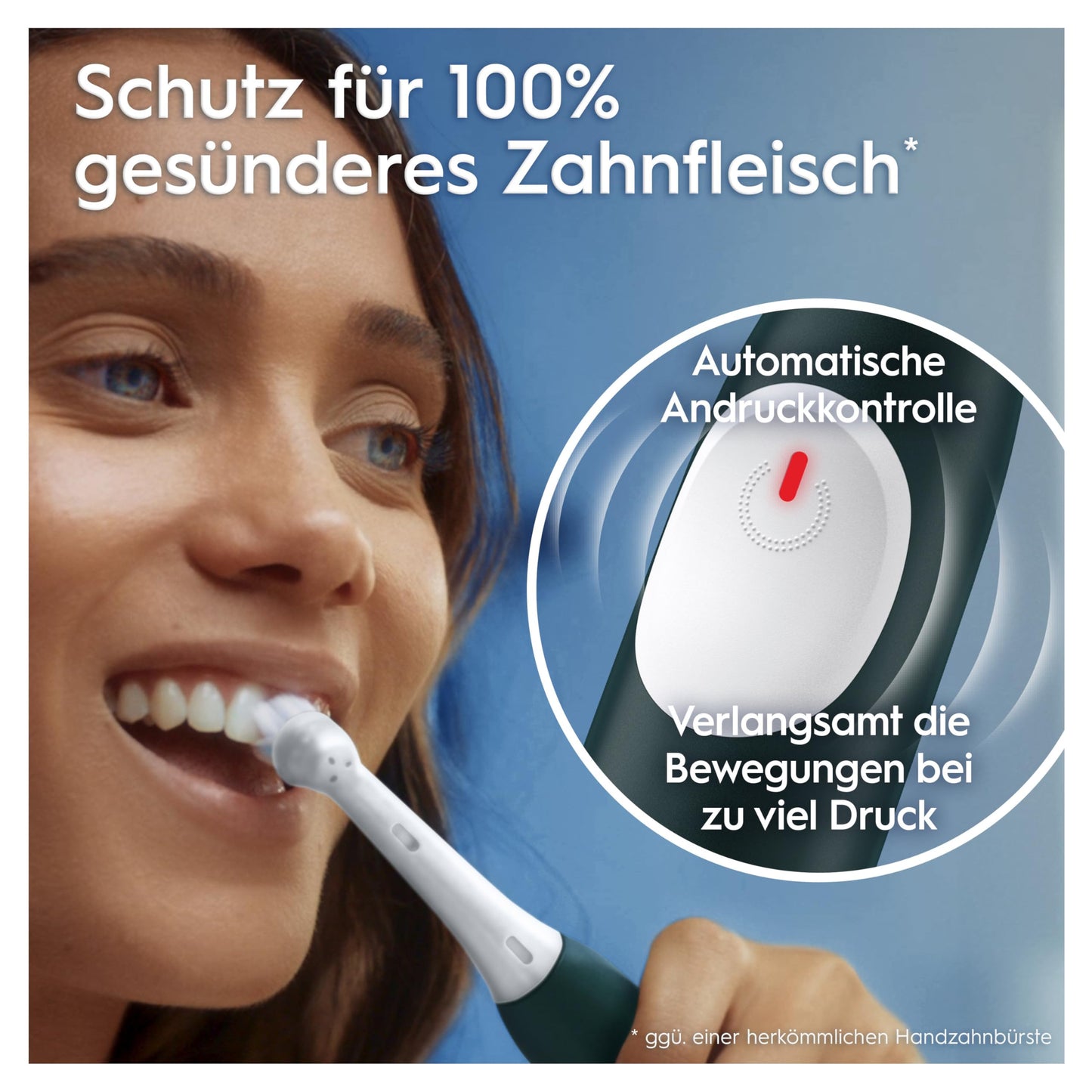 Oral-B PRO 3 3500 Elektrische Zahnbürste/Electric Toothbrush, 2 Aufsteckbürsten, mit 3 Putzmodi und visueller 360° Andruckkontrolle für Zahnpflege, Reiseetui, Geschenk Mann/Frau, schwarz