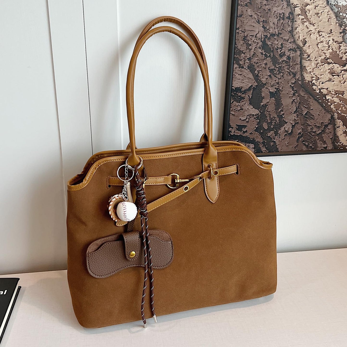 Unisoul Suede Handbag for Women