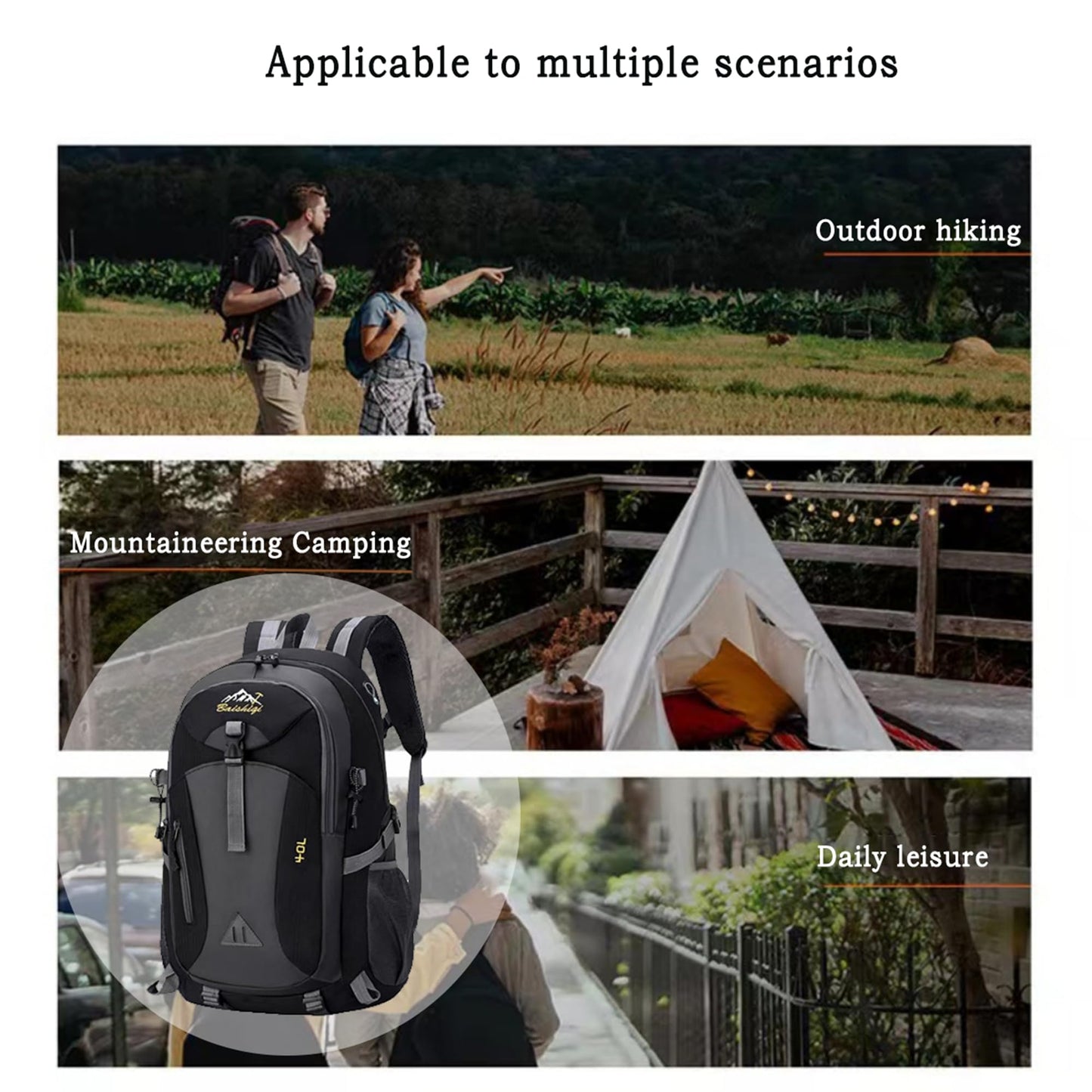 40L Hiking Backpack for Men & Women – Waterproof & Lightweight