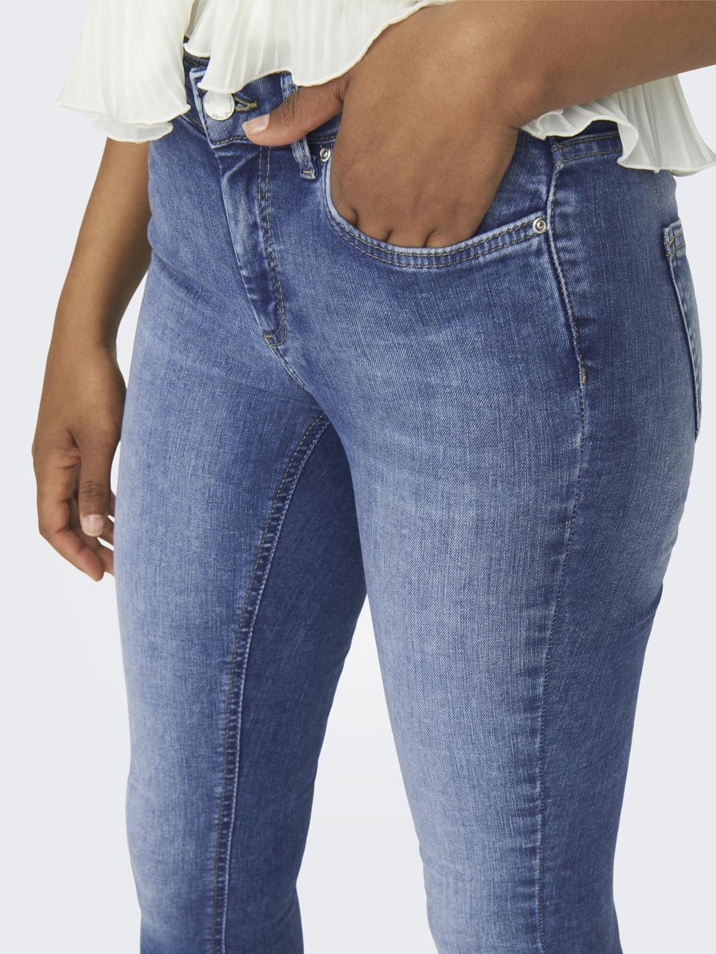 ONLY Women’s Blush Mid-Rise Skinny Fit Jeans