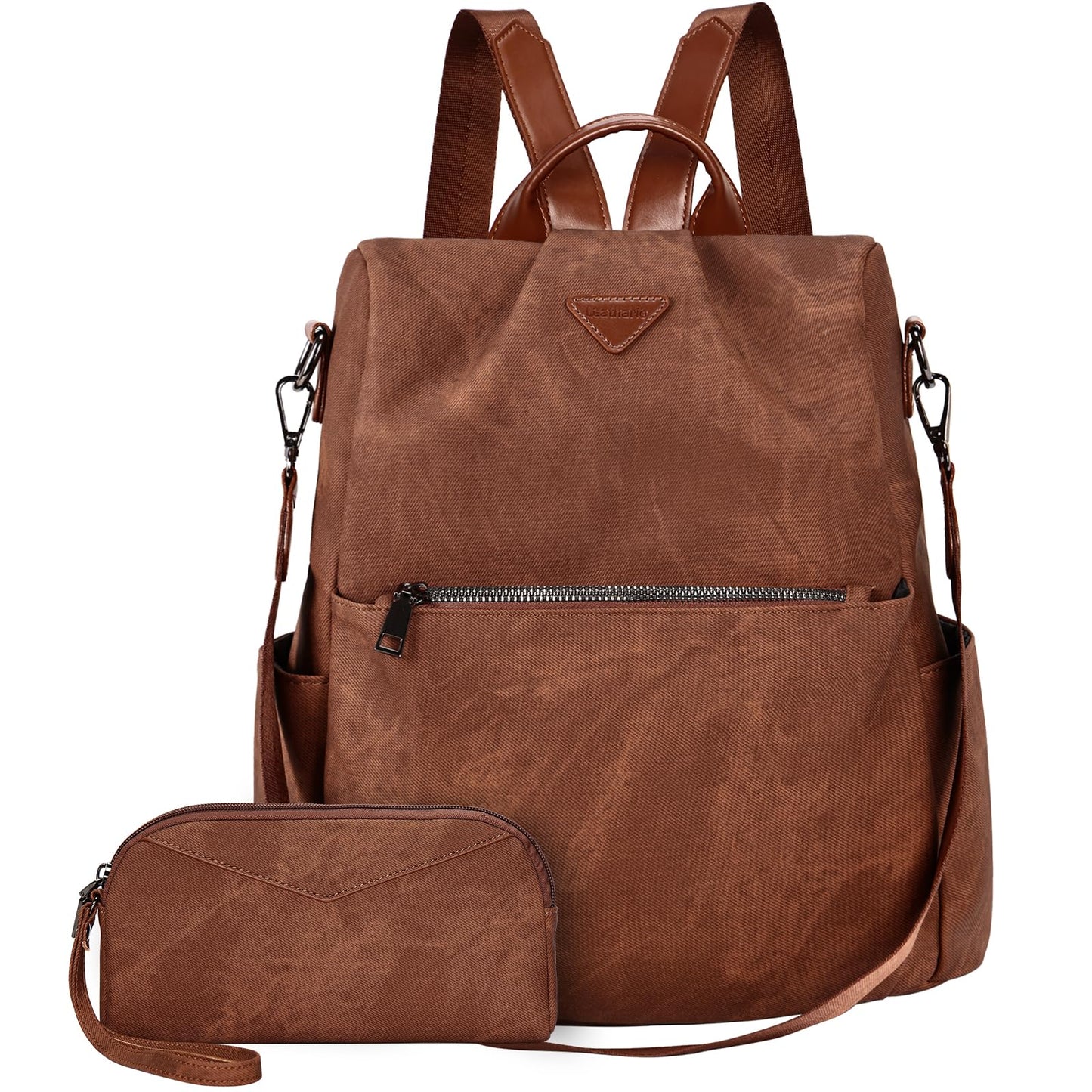 Small Vegan Leather Anti-Theft Backpack for Women