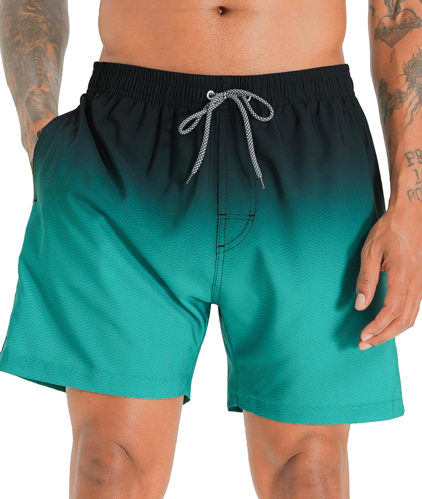 APTRO Men’s 2-in-1 Swim Shorts – Quick-Dry Board Shorts